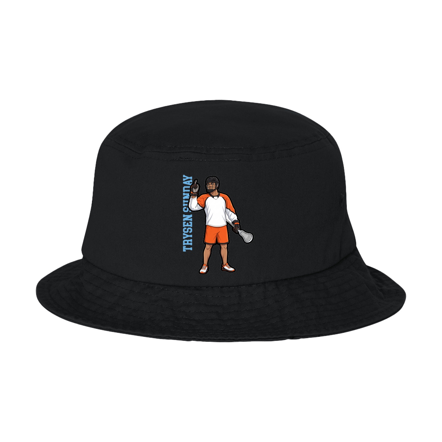 Bucket Cap — Name Vertical in Black