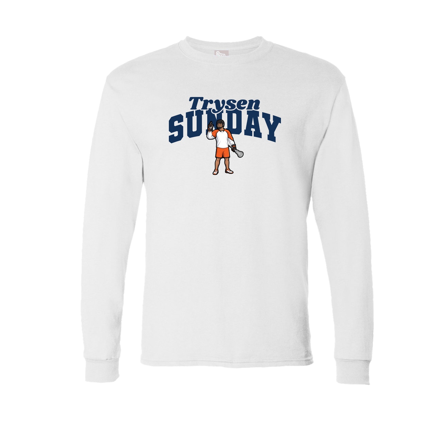 Long Sleeve Tee — Signature Arch in White