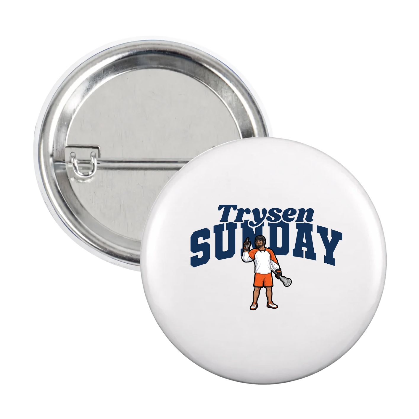 Game Day Button — Signature Arch in White