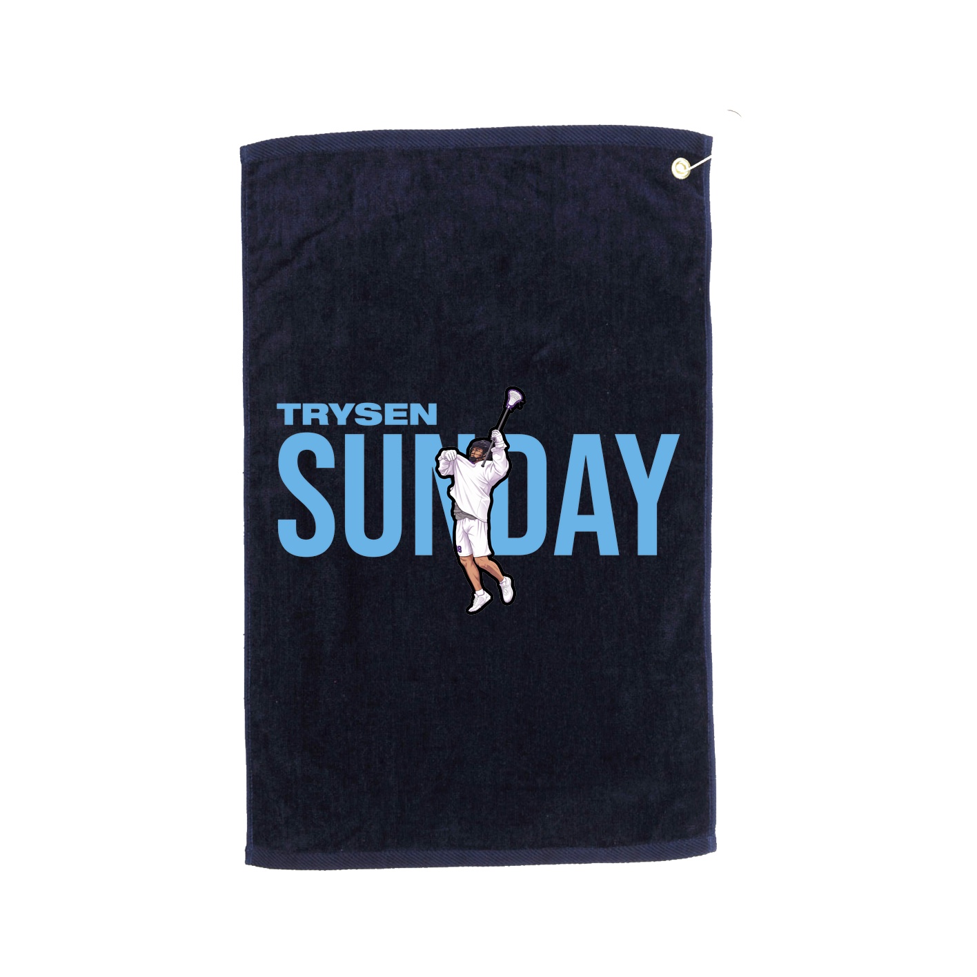 Golf Towel — Player Name in Navy