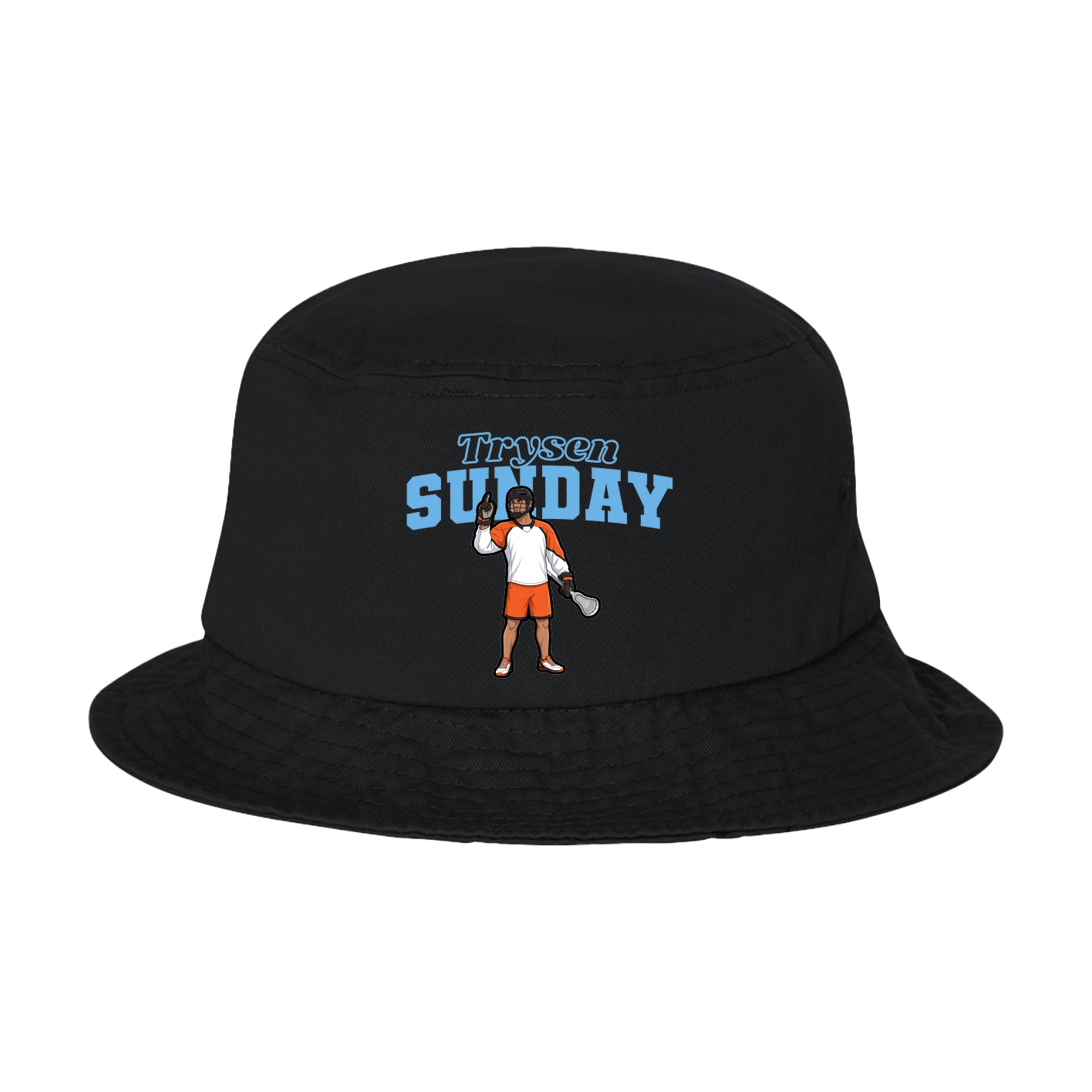 Bucket Cap — Name Arch in Black