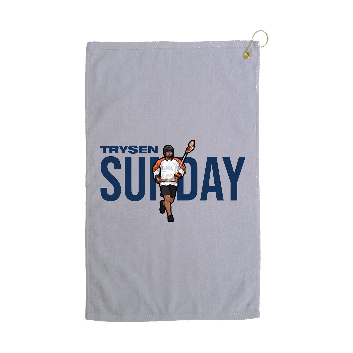 Golf Towel — Player Name in Grey