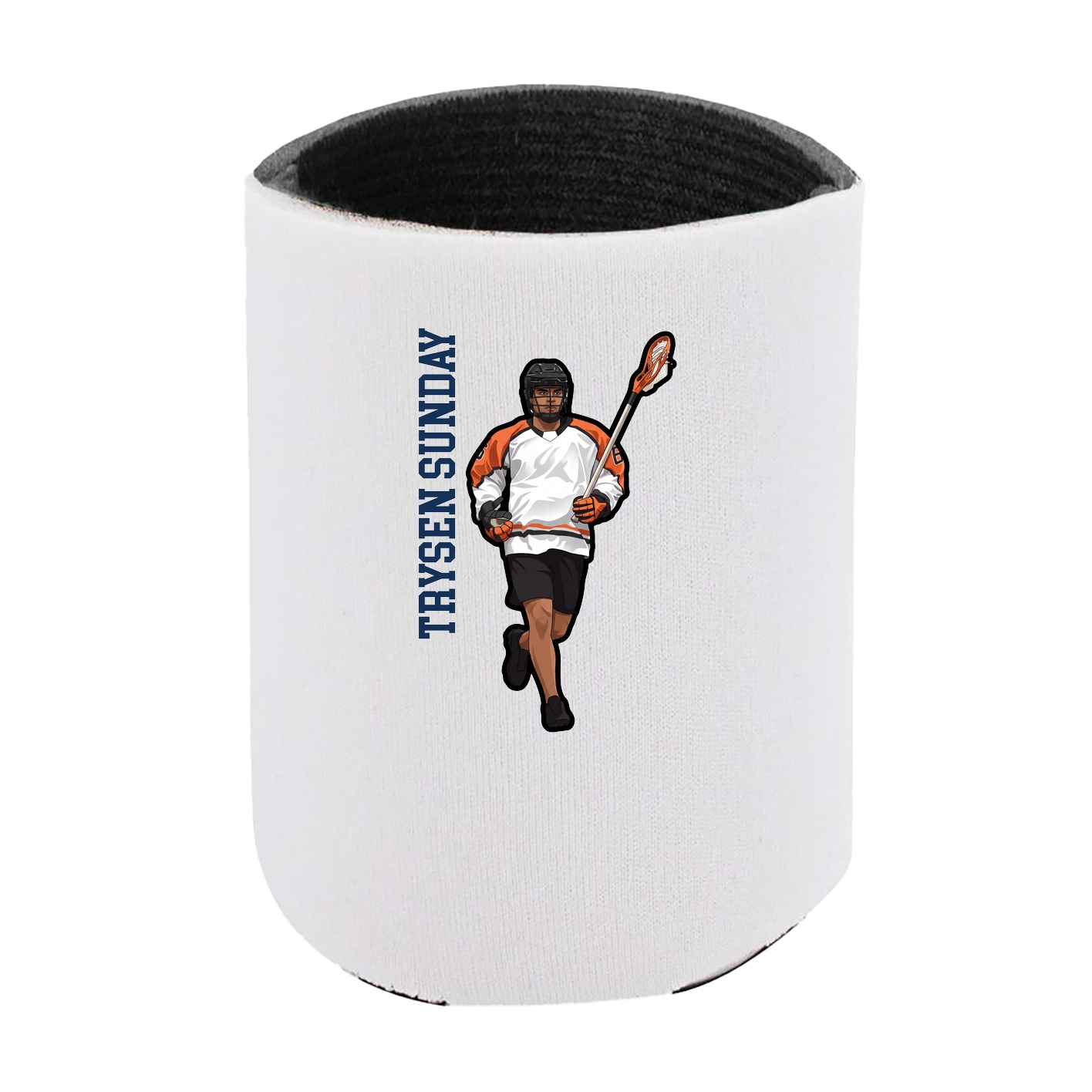 Can Holder — Name Vertical in White
