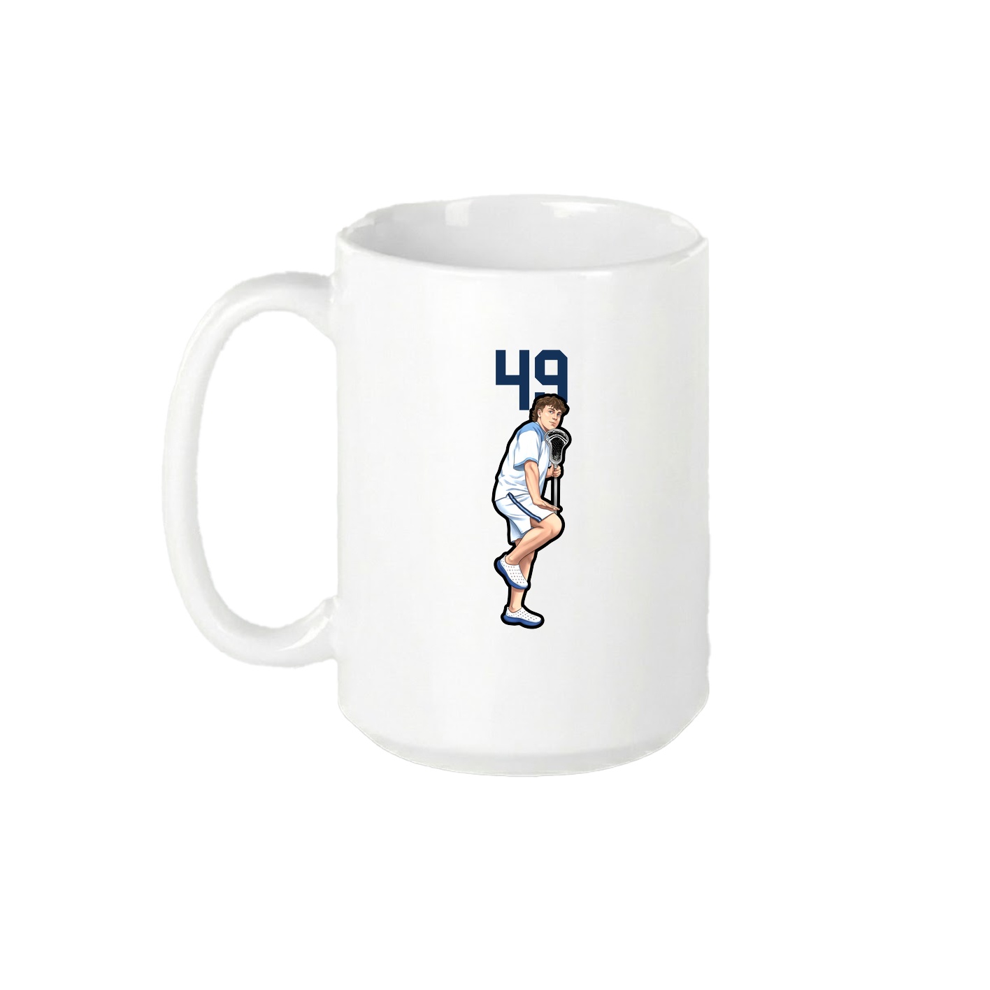 15oz Coffee Mug — Number Top in White