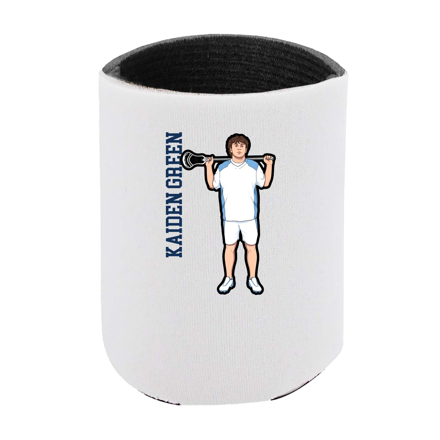 Can Holder — Name Vertical in White