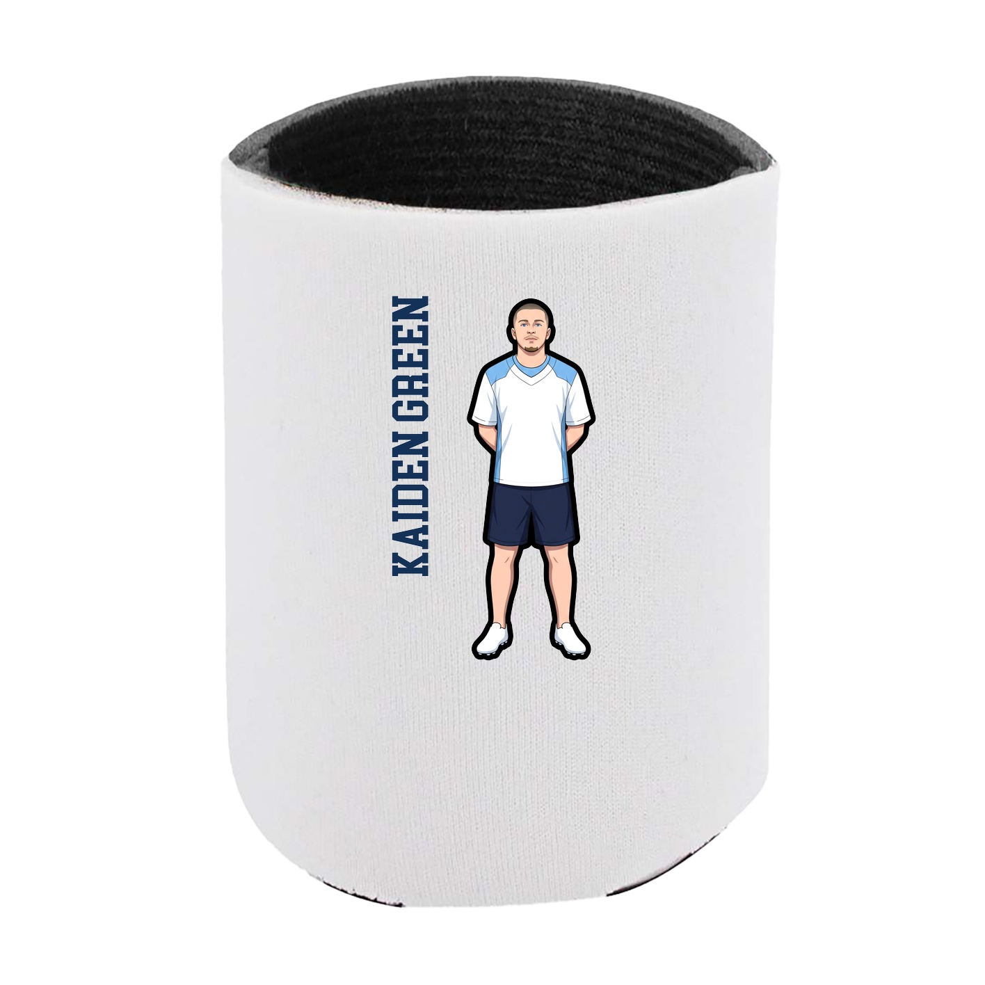 Can Holder — Name Vertical in White