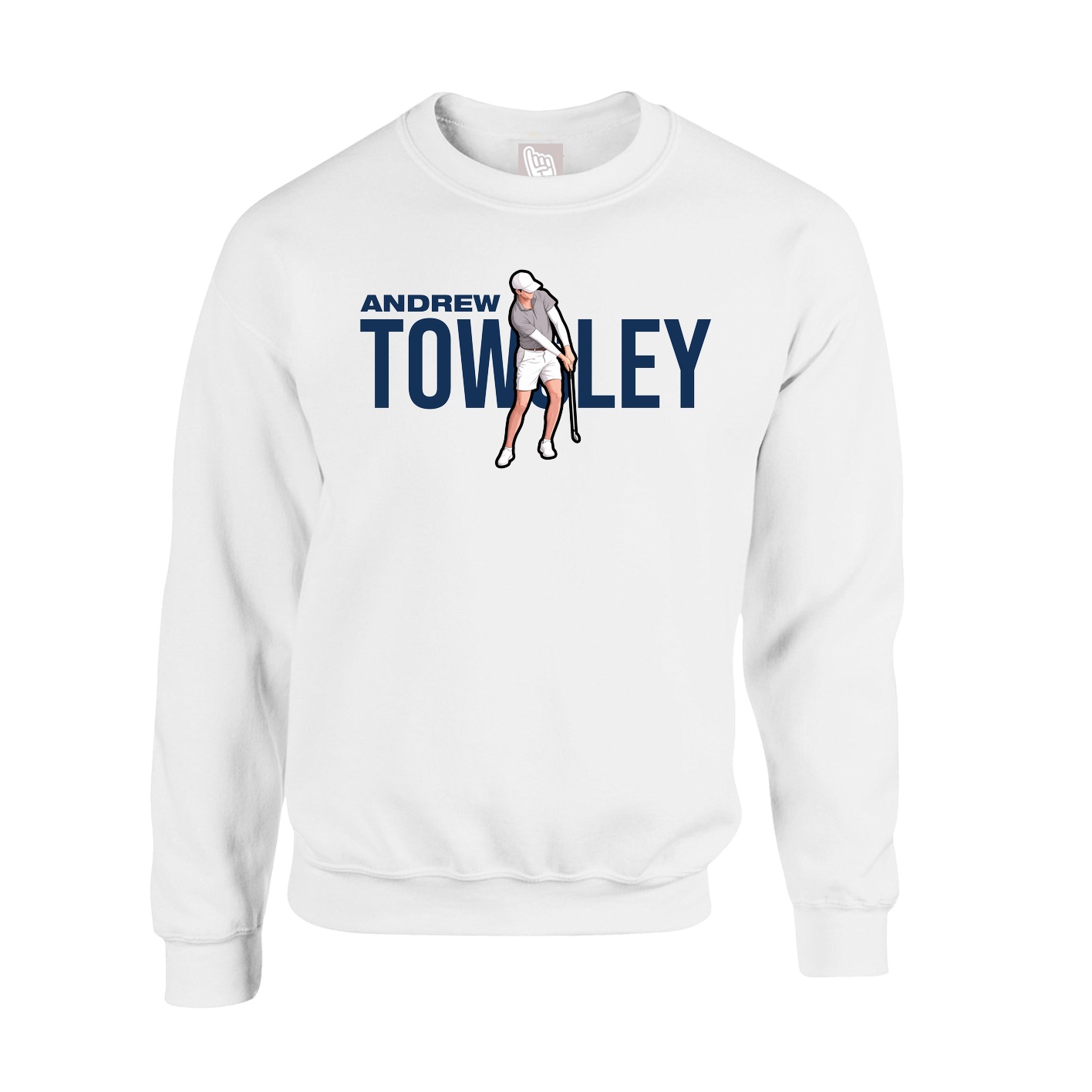 Fleece Crew — Player Name in White
