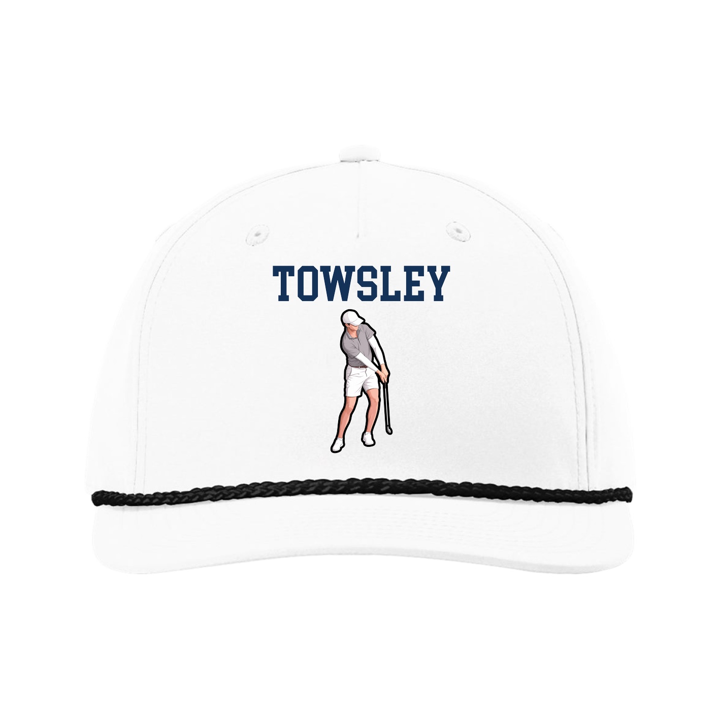 Five-Panel Classic Rope Cap — Shirsey in White