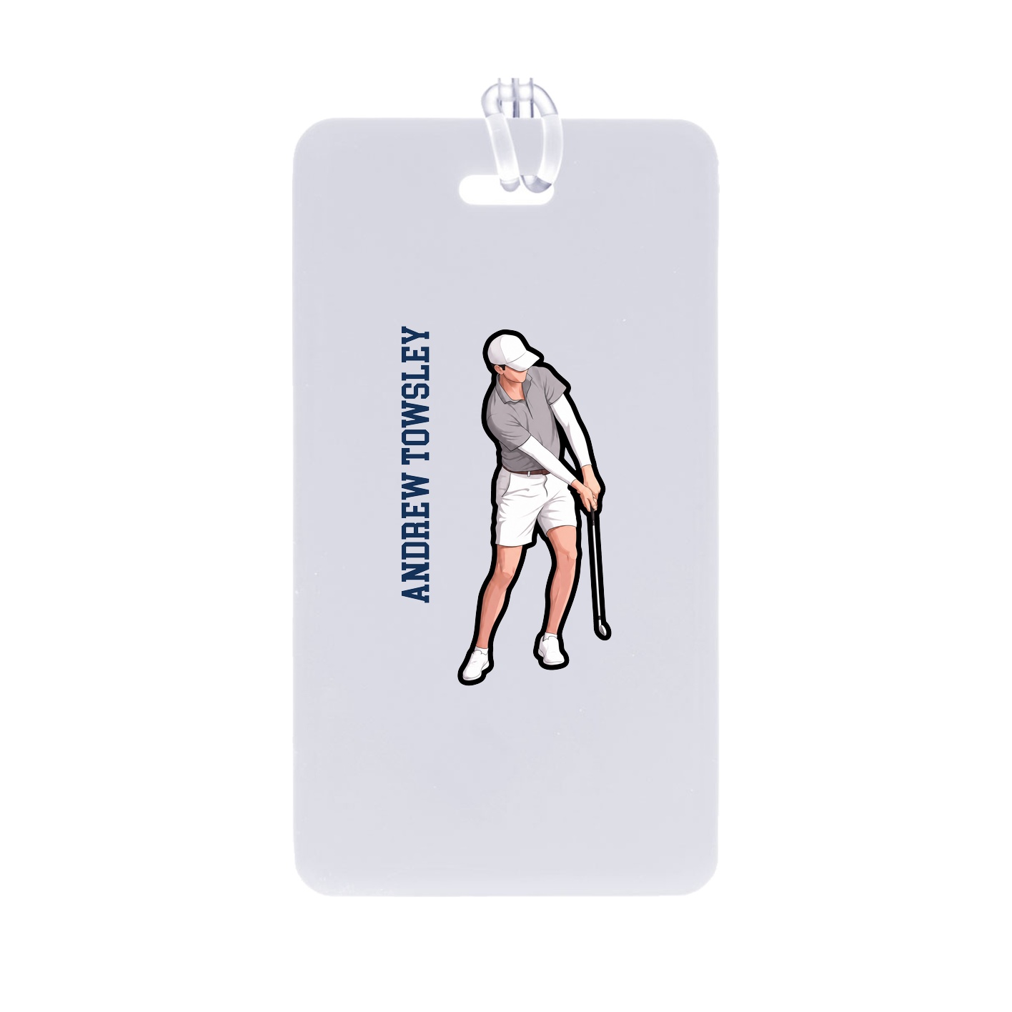 Bag Tag — Name Vertical in Classic