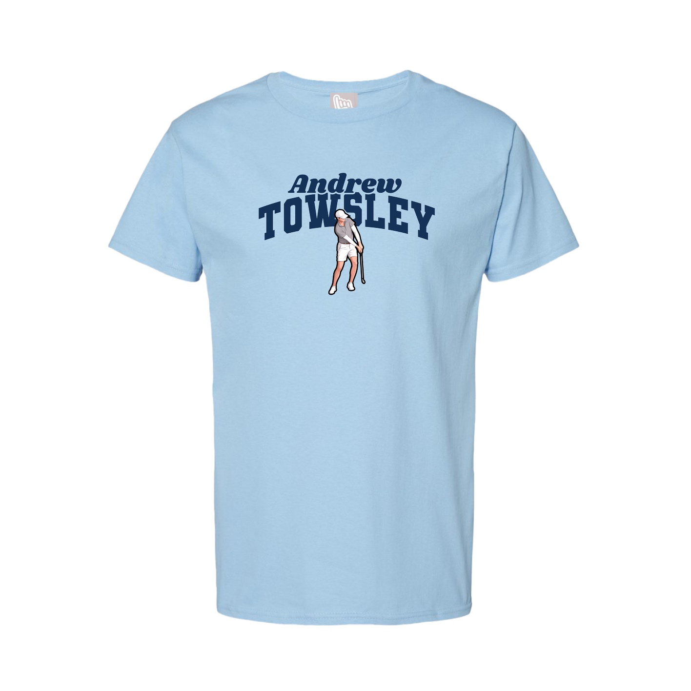 Tee — Signature Arch in Light Blue