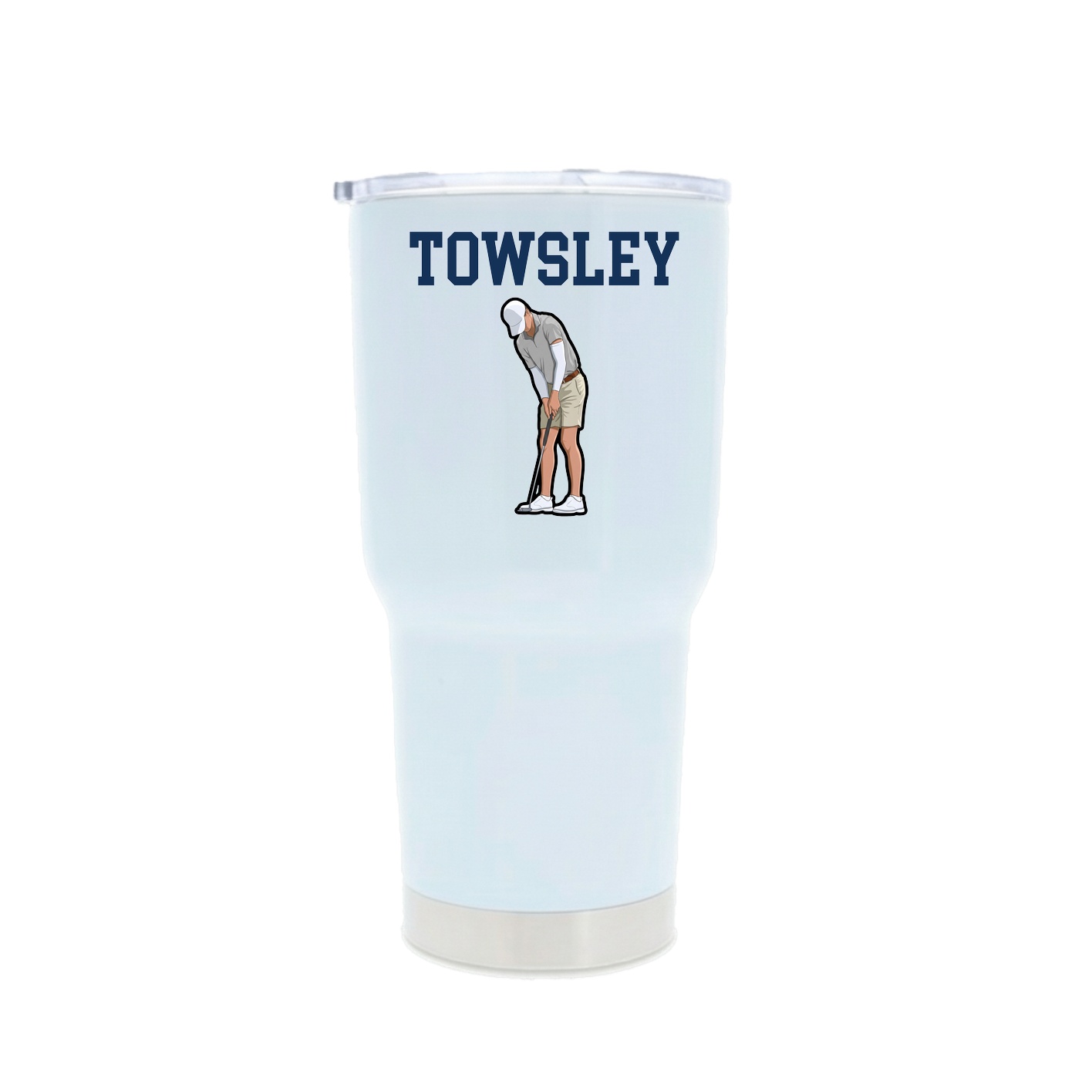 30oz Stainless Steel Tumbler — Shirsey in White