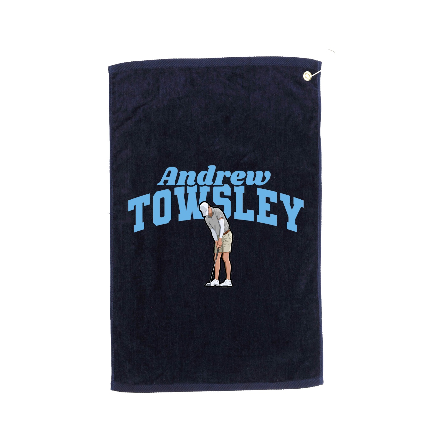 Golf Towel — Signature Arch in Navy