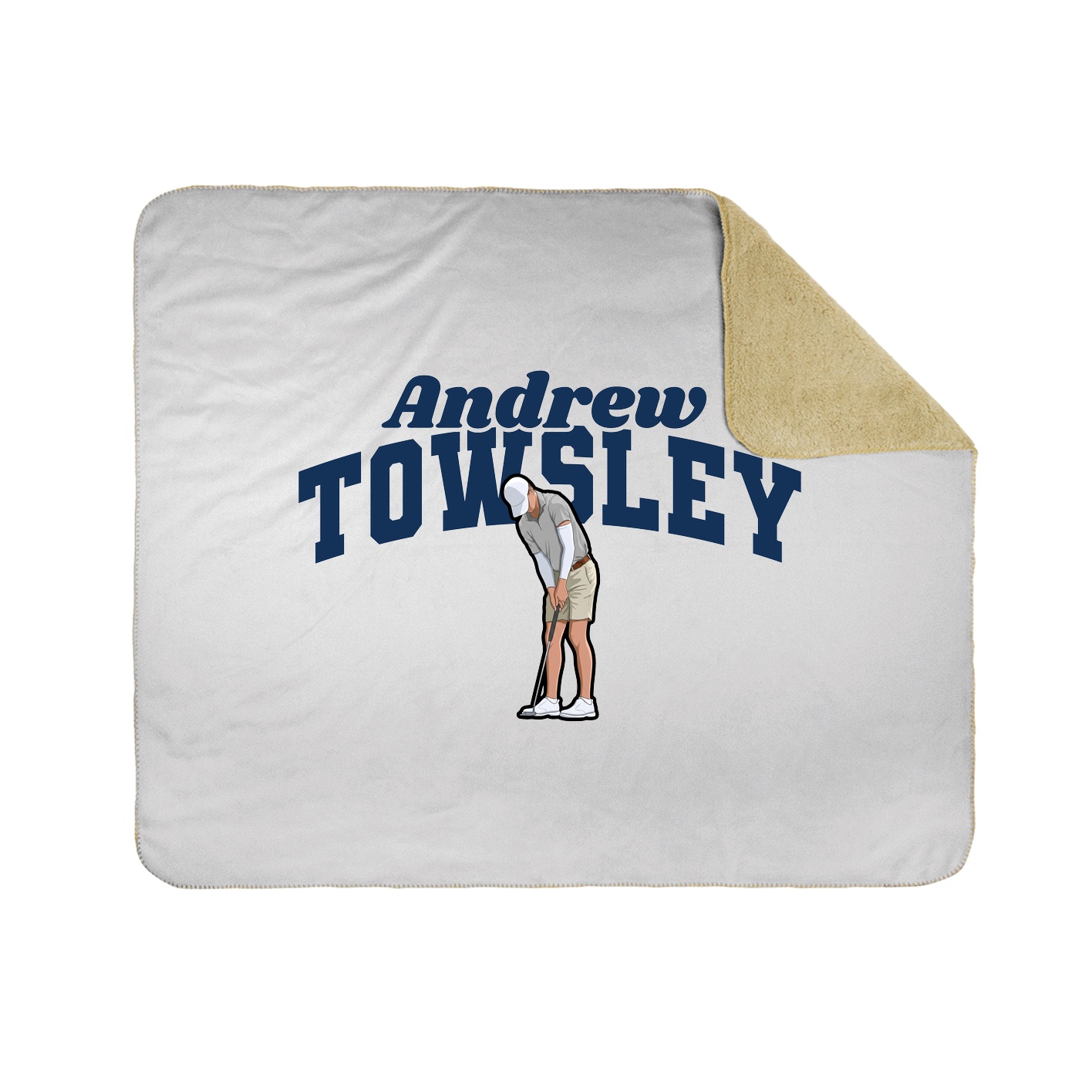 Throw Blanket — Signature Arch in White