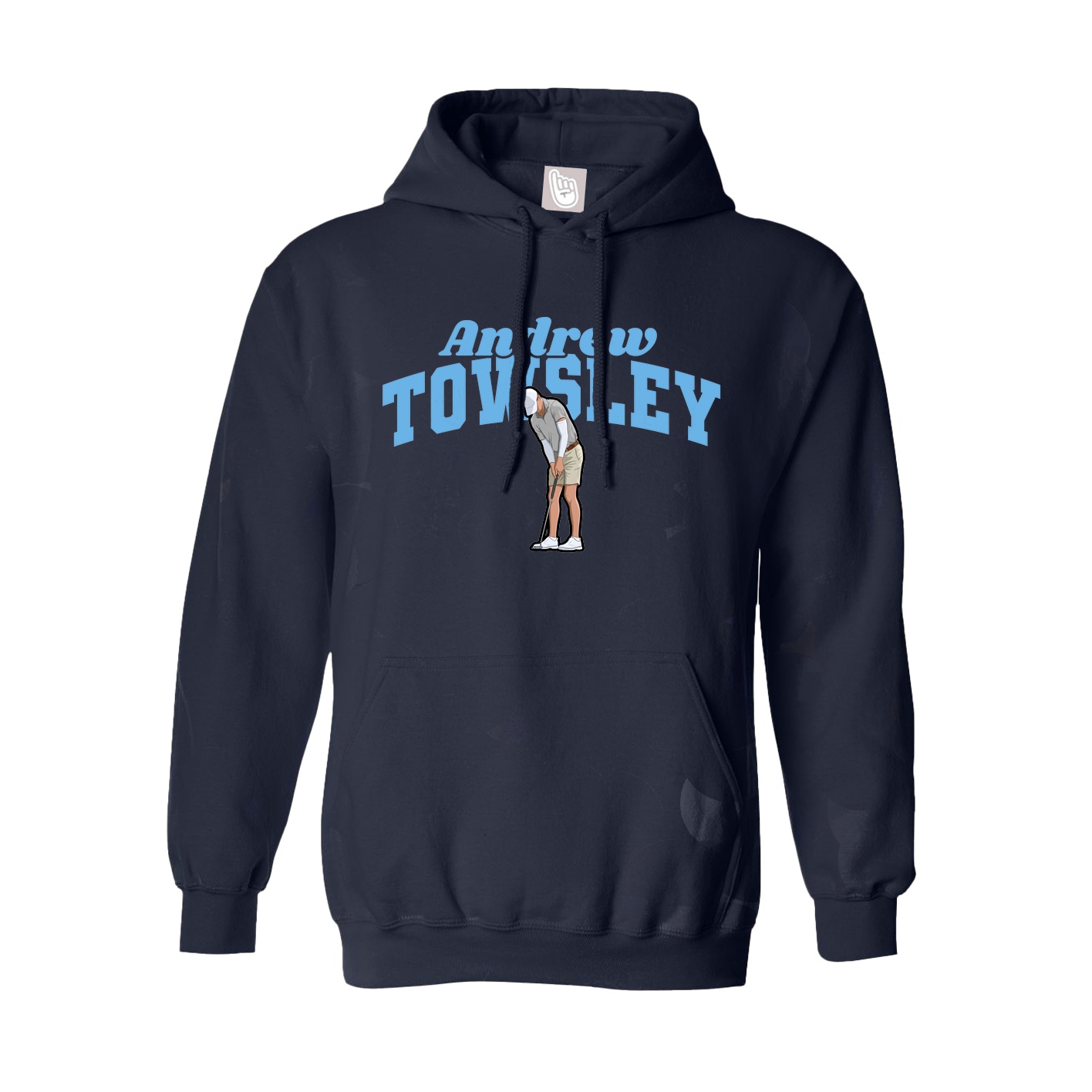 Youth Hoodie — Signature Arch in Navy