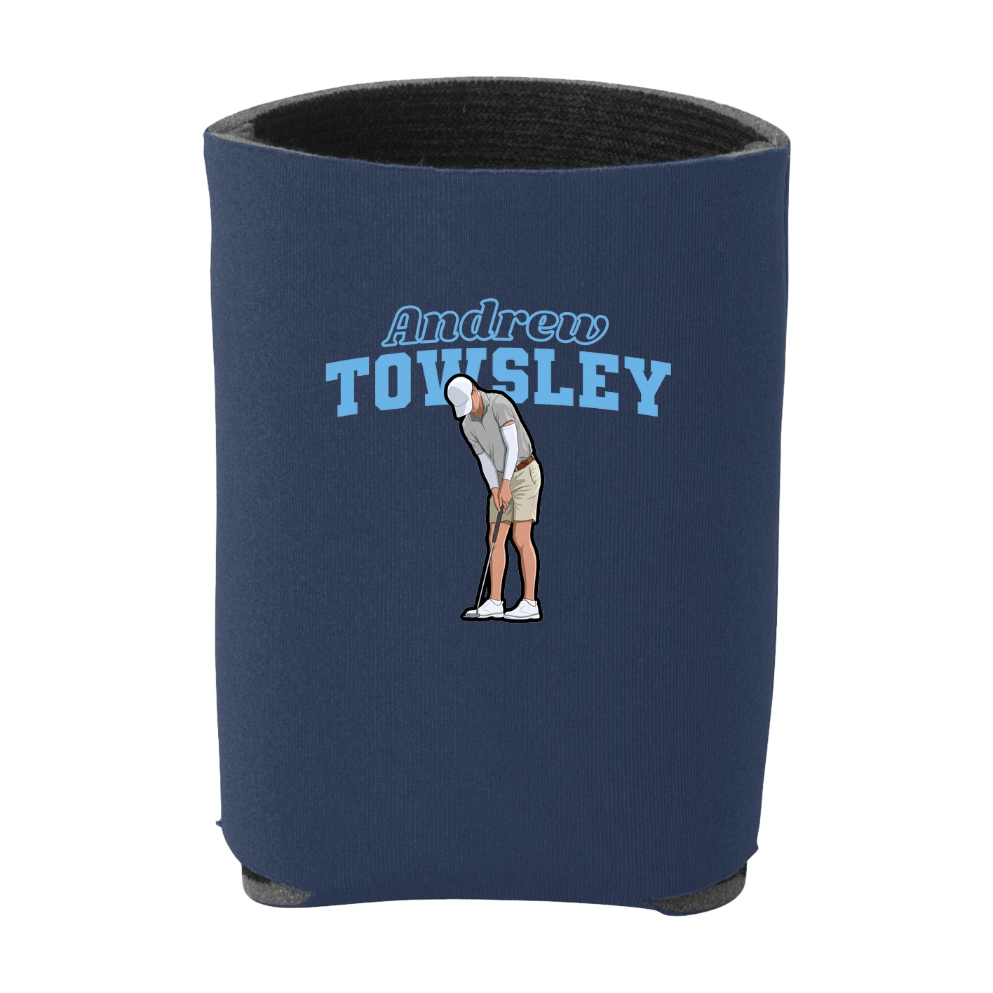 Can Holder — Name Arch in Navy