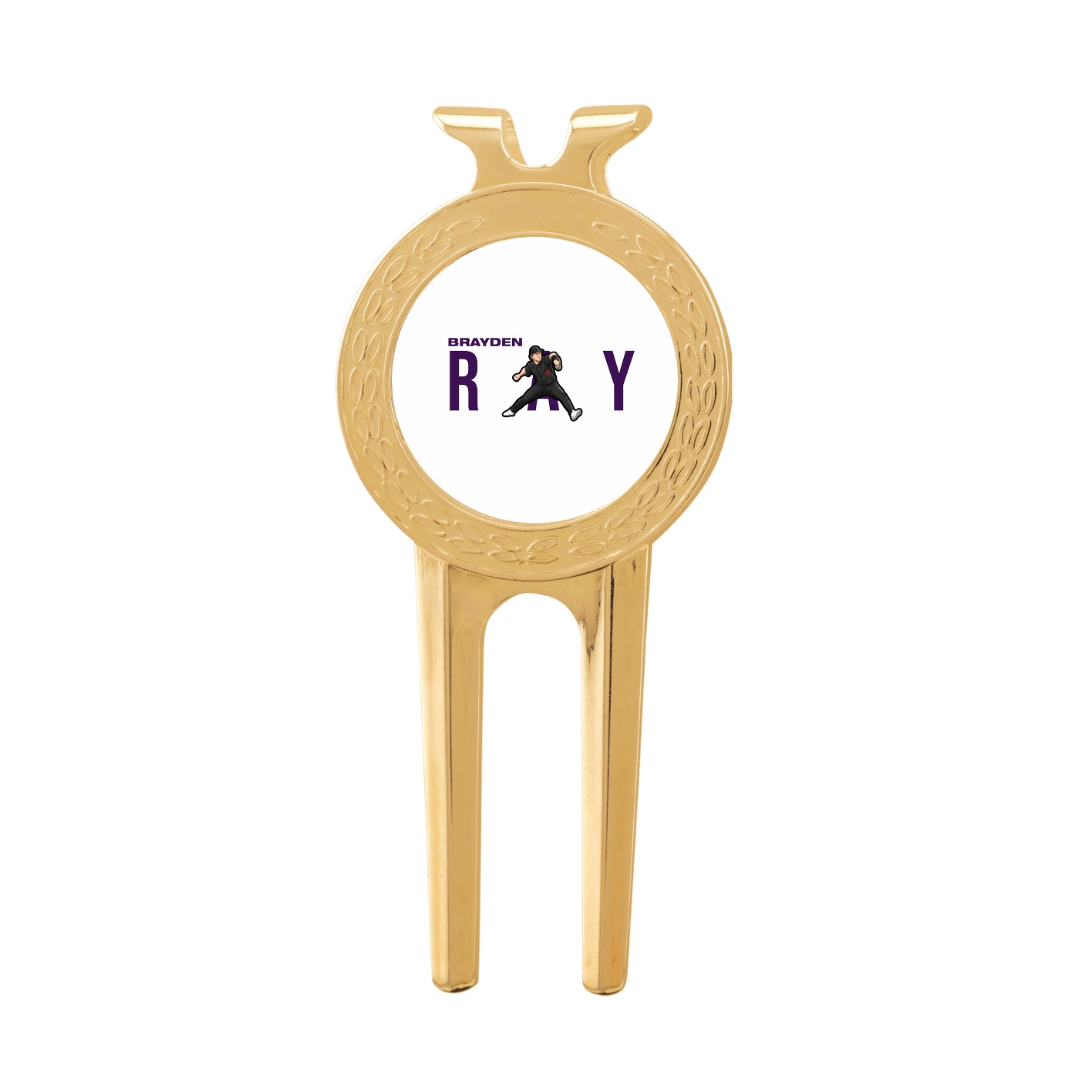 Divot Tool with Ball Marker — Player Name in Classic