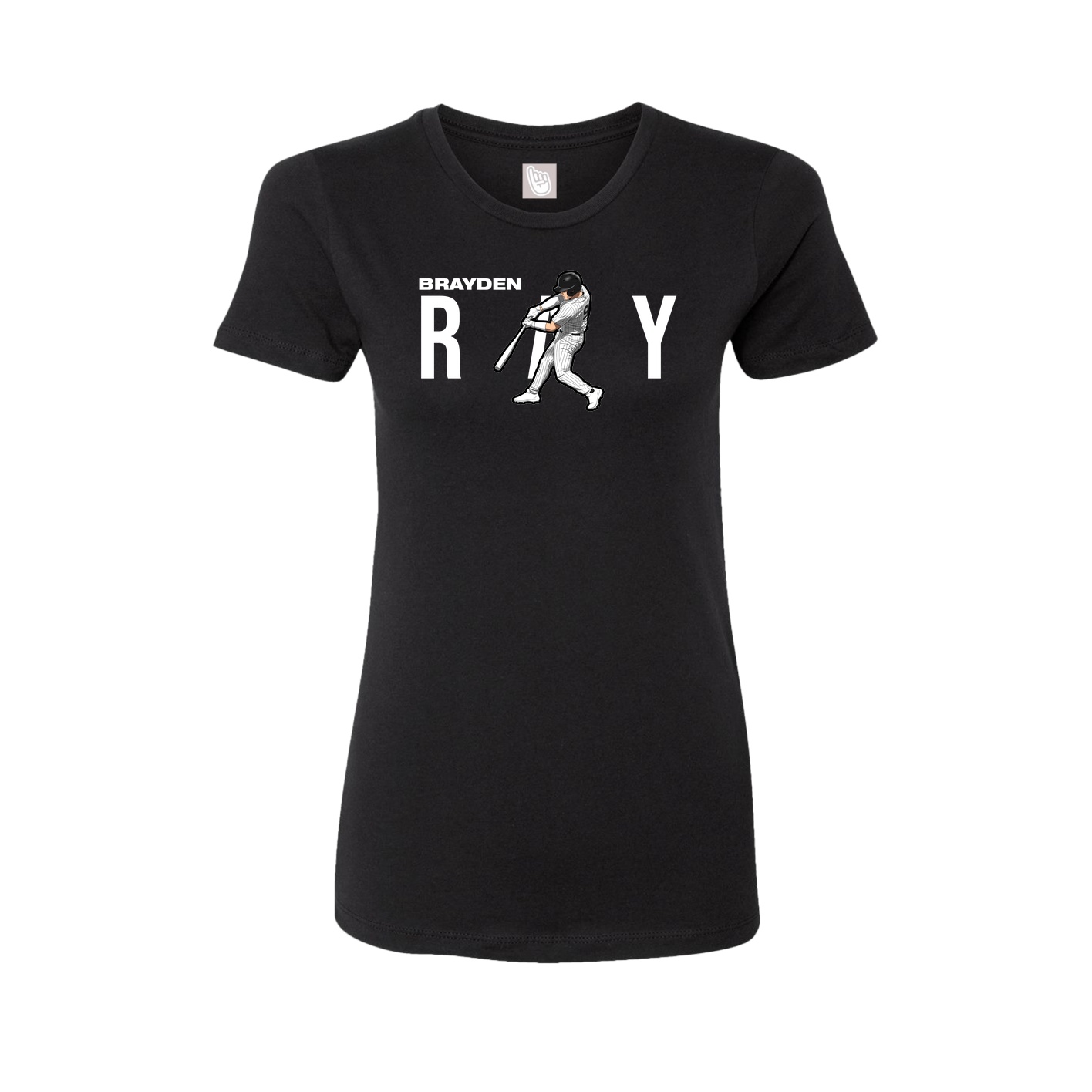 Womens Tee — Player Name in Black
