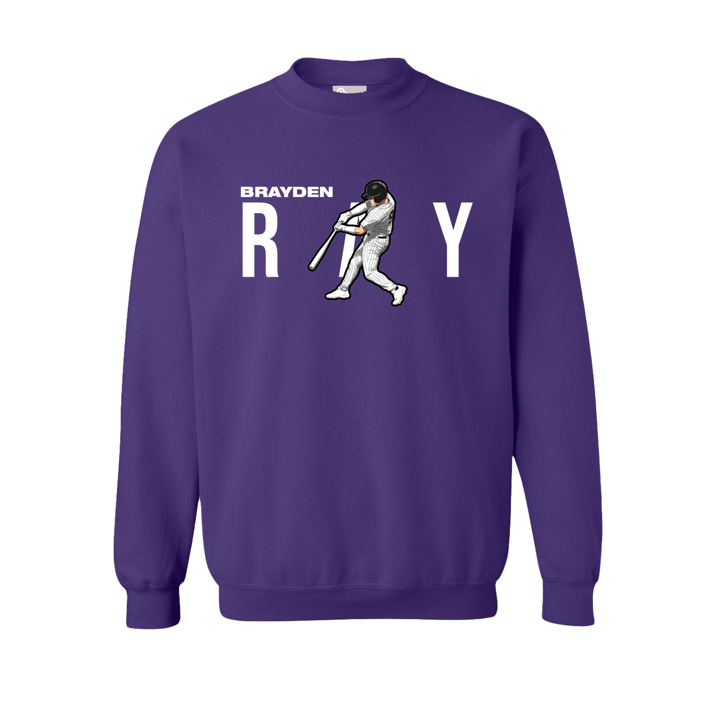 Fleece Crew — Player Name in Purple