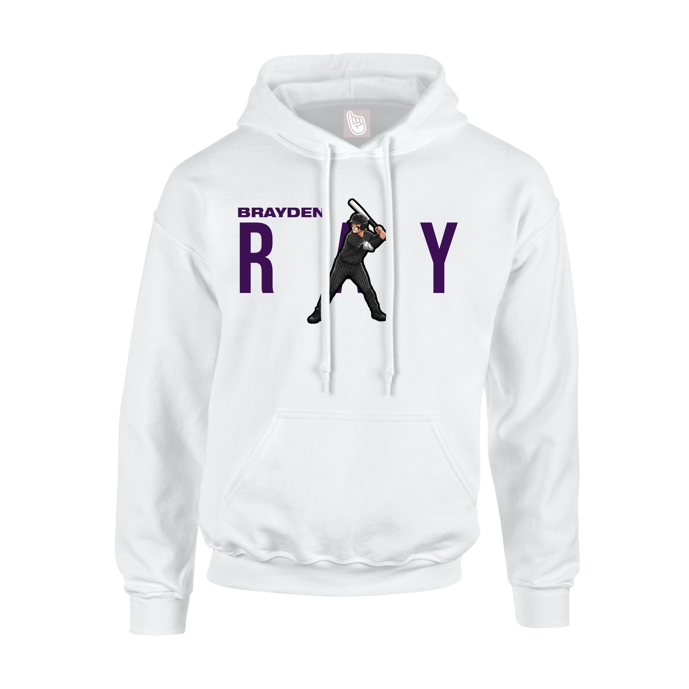 Hoodie — Player Name in White