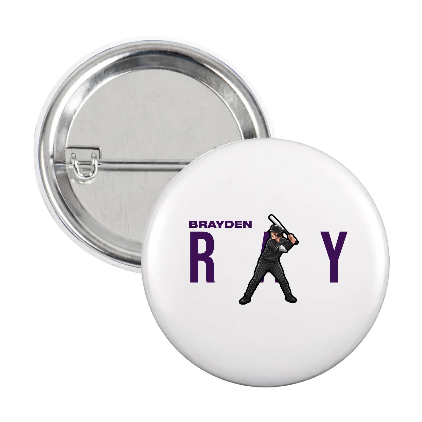 Game Day Button — Player Name in White