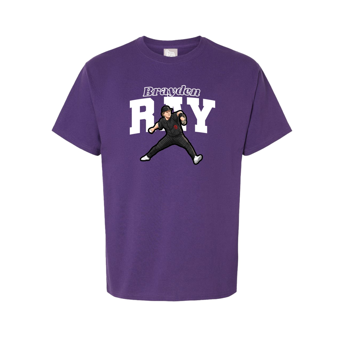 Tee — Name Arch in Purple