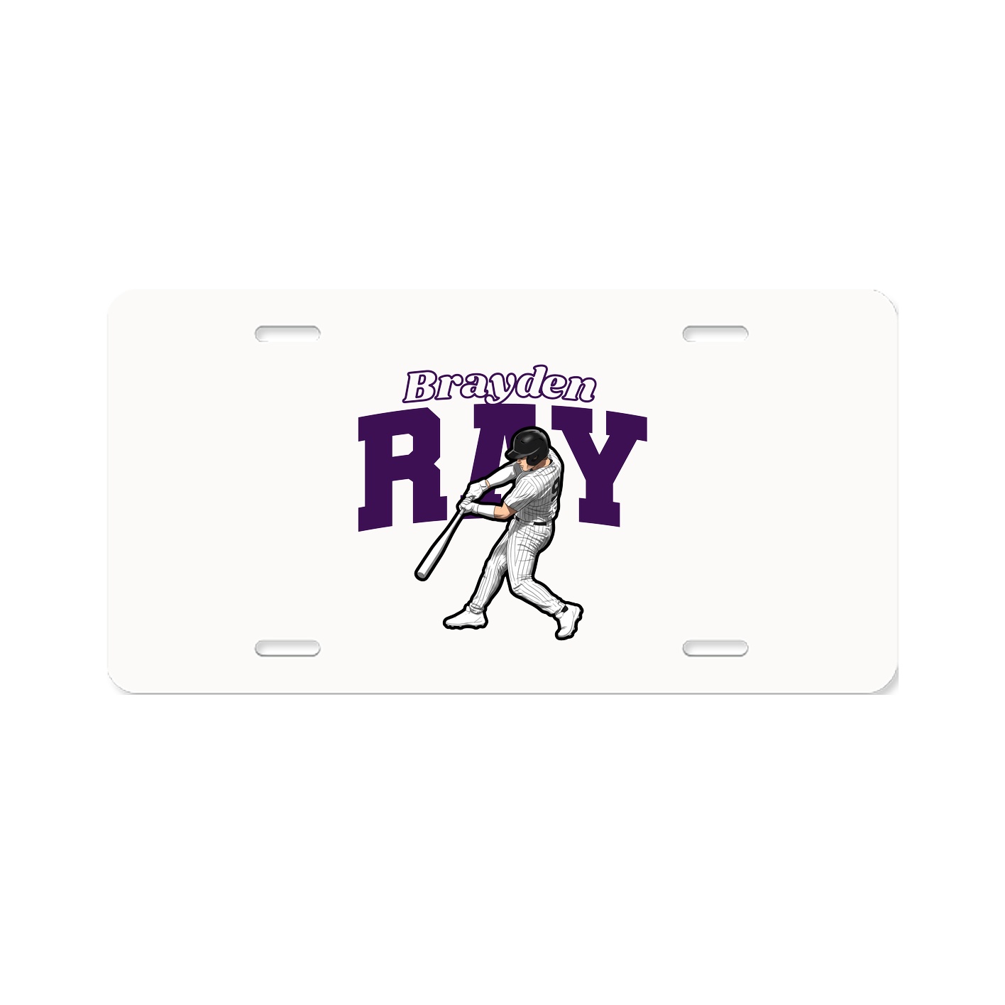 License Plate — Name Arch in Classic