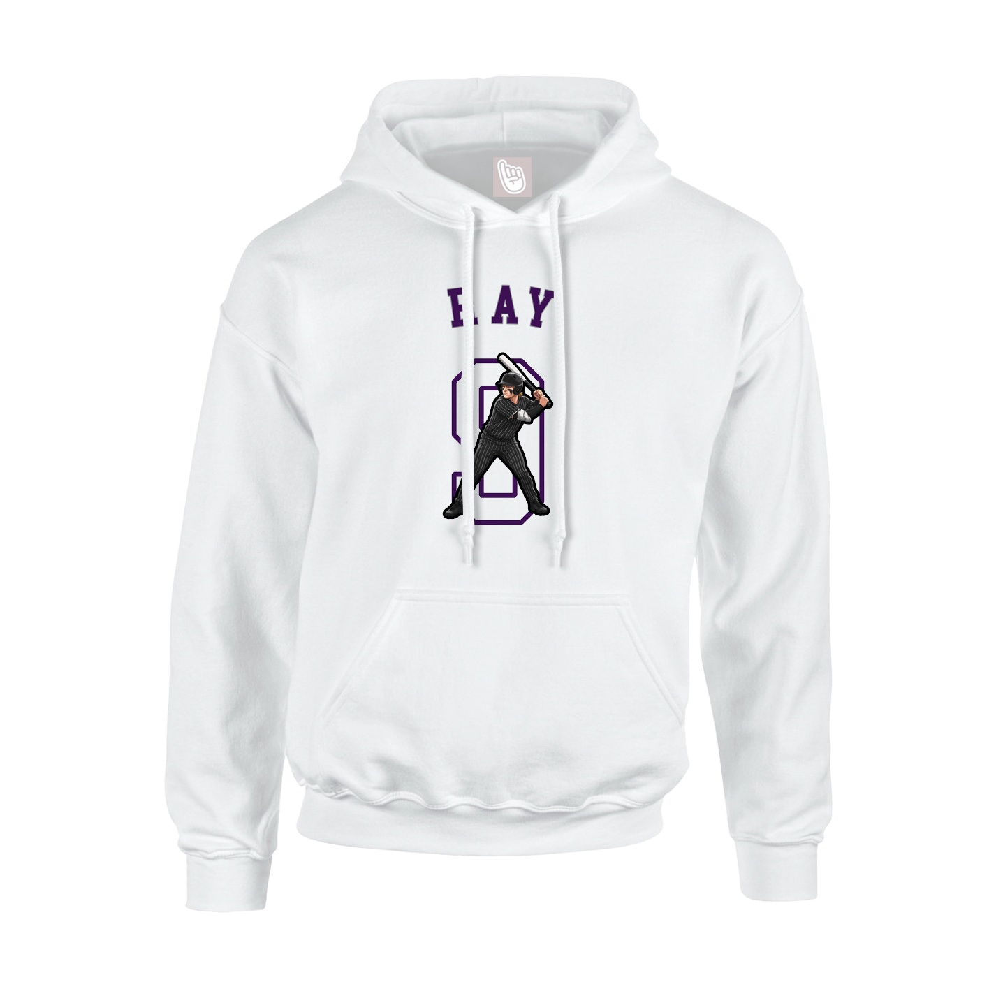 Youth Hoodie — Shirsey Arch in White