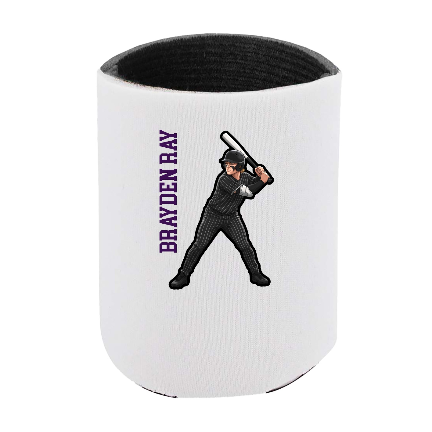 Can Holder — Name Vertical in White