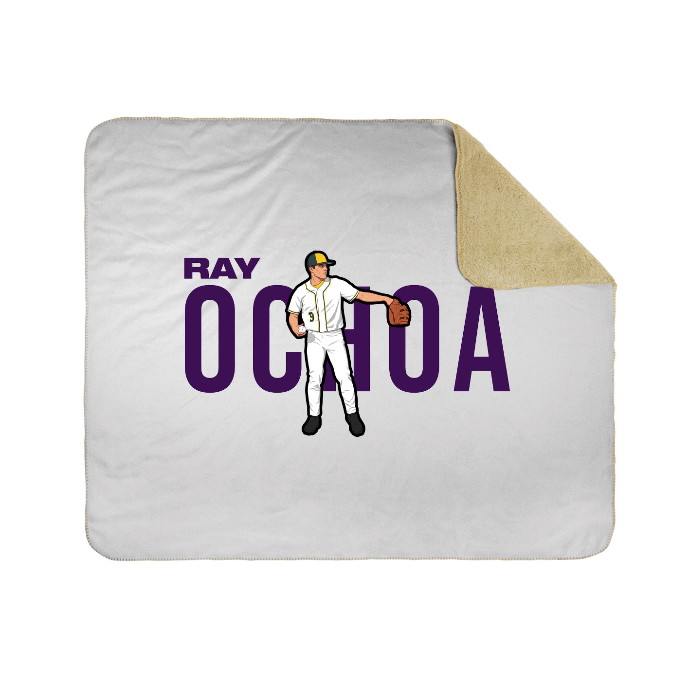 Throw Blanket — Player Name in White