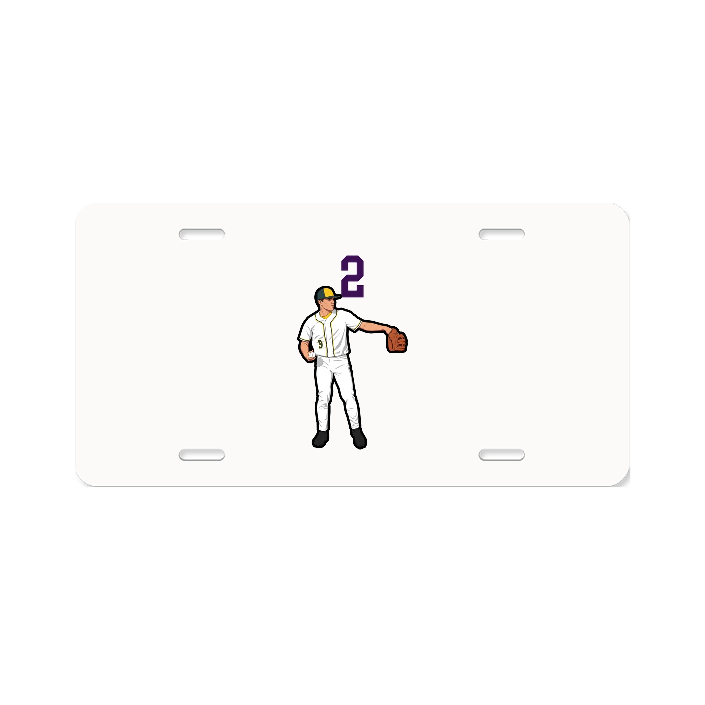 License Plate — Number Top in Classic