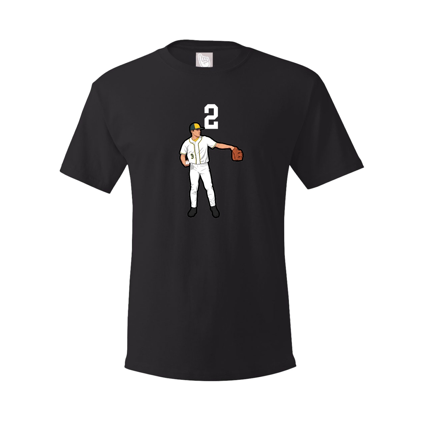 Youth Tee — Number Top in Black