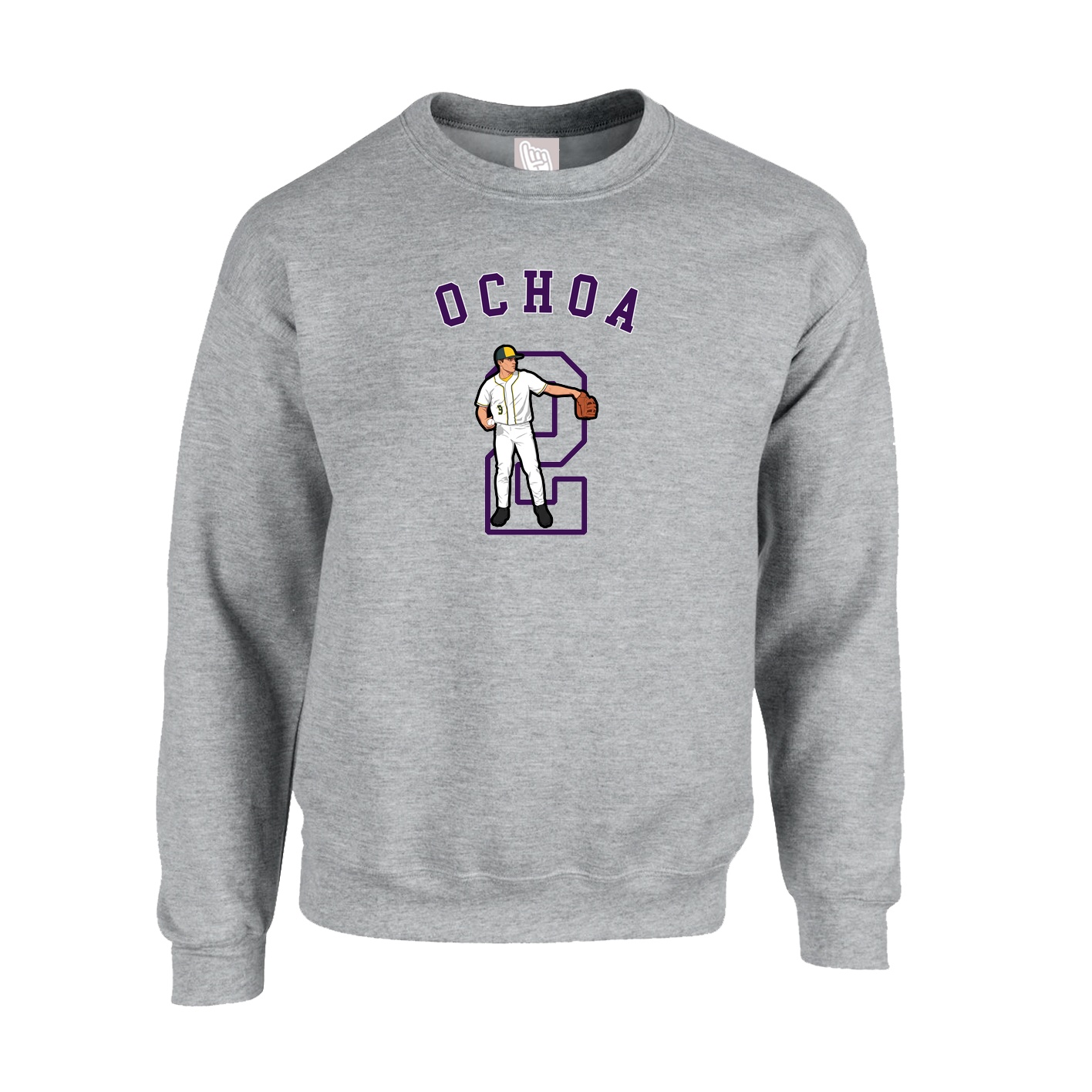 Fleece Crew — Shirsey Arch in Grey