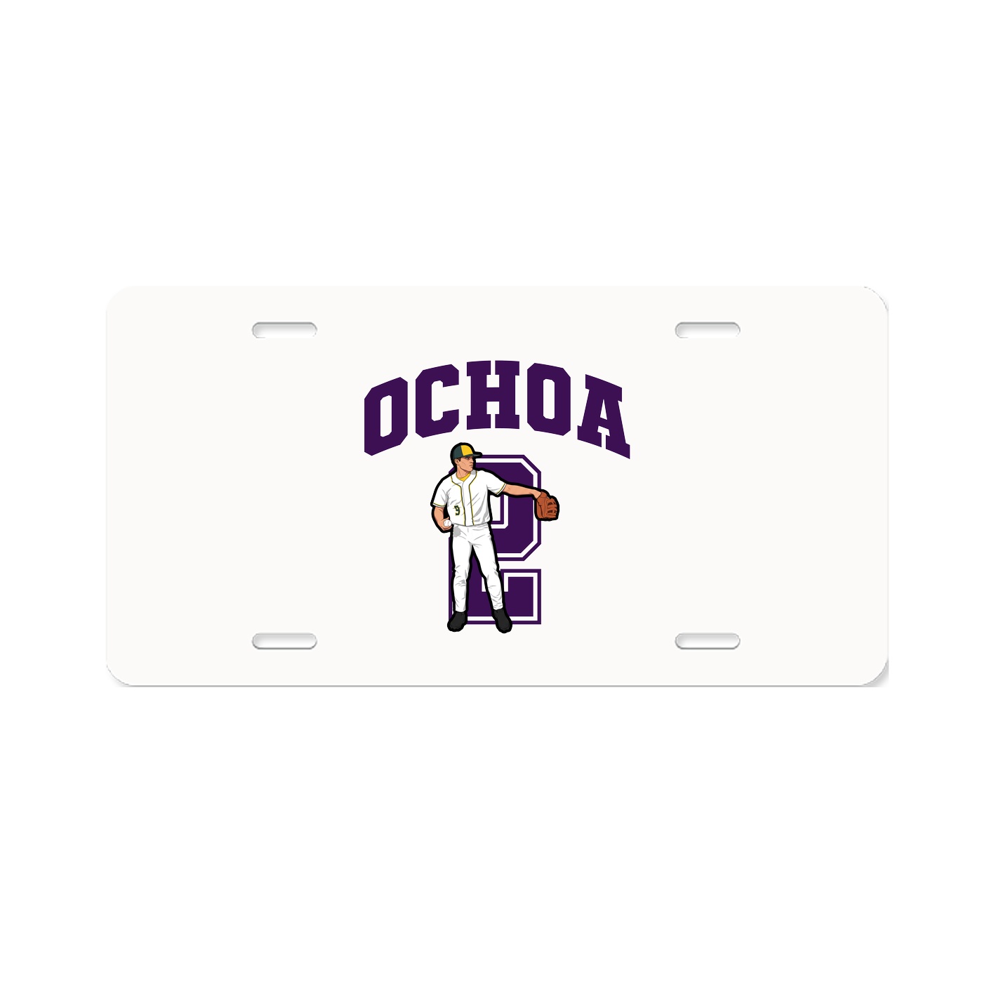 License Plate — Number in Classic