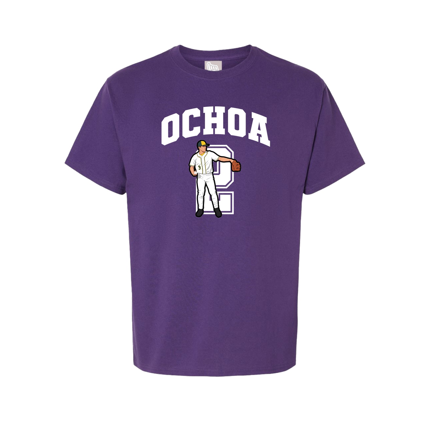 Youth Tee — Number in Purple