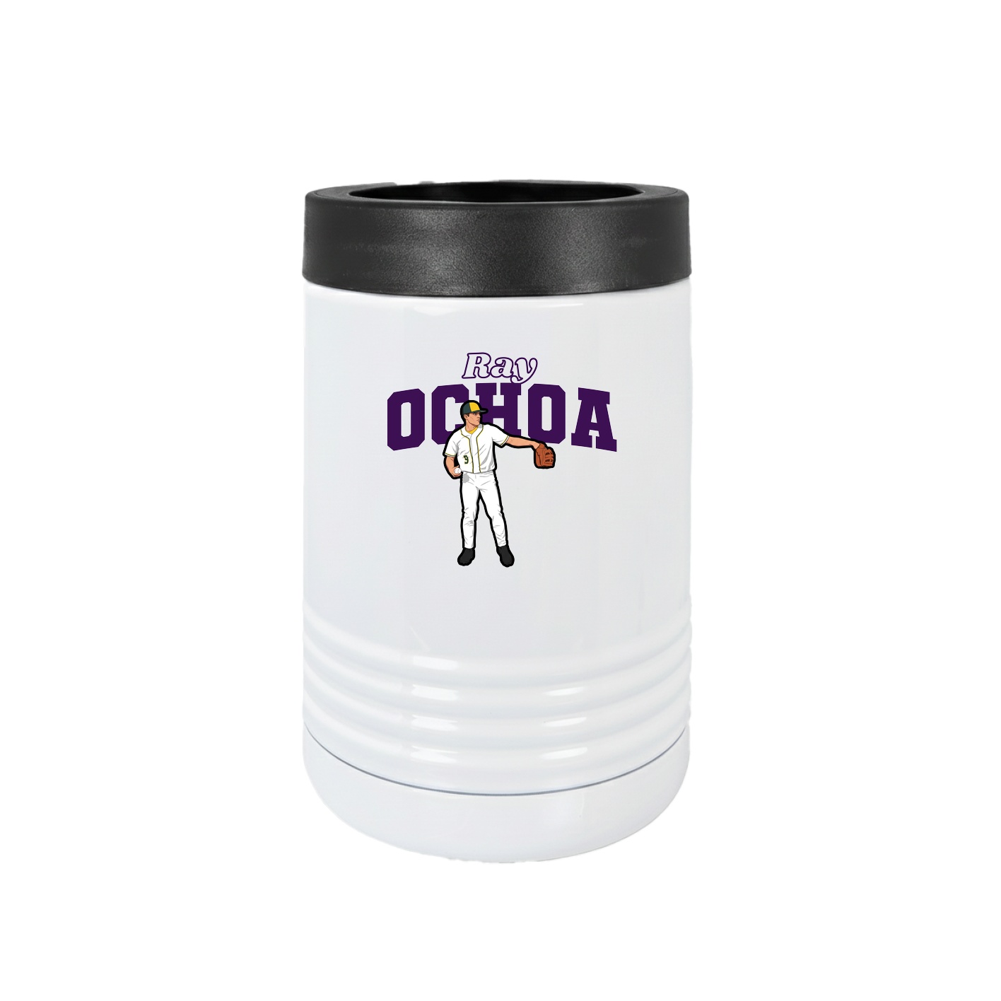 Beverage Holder — Name Arch in White