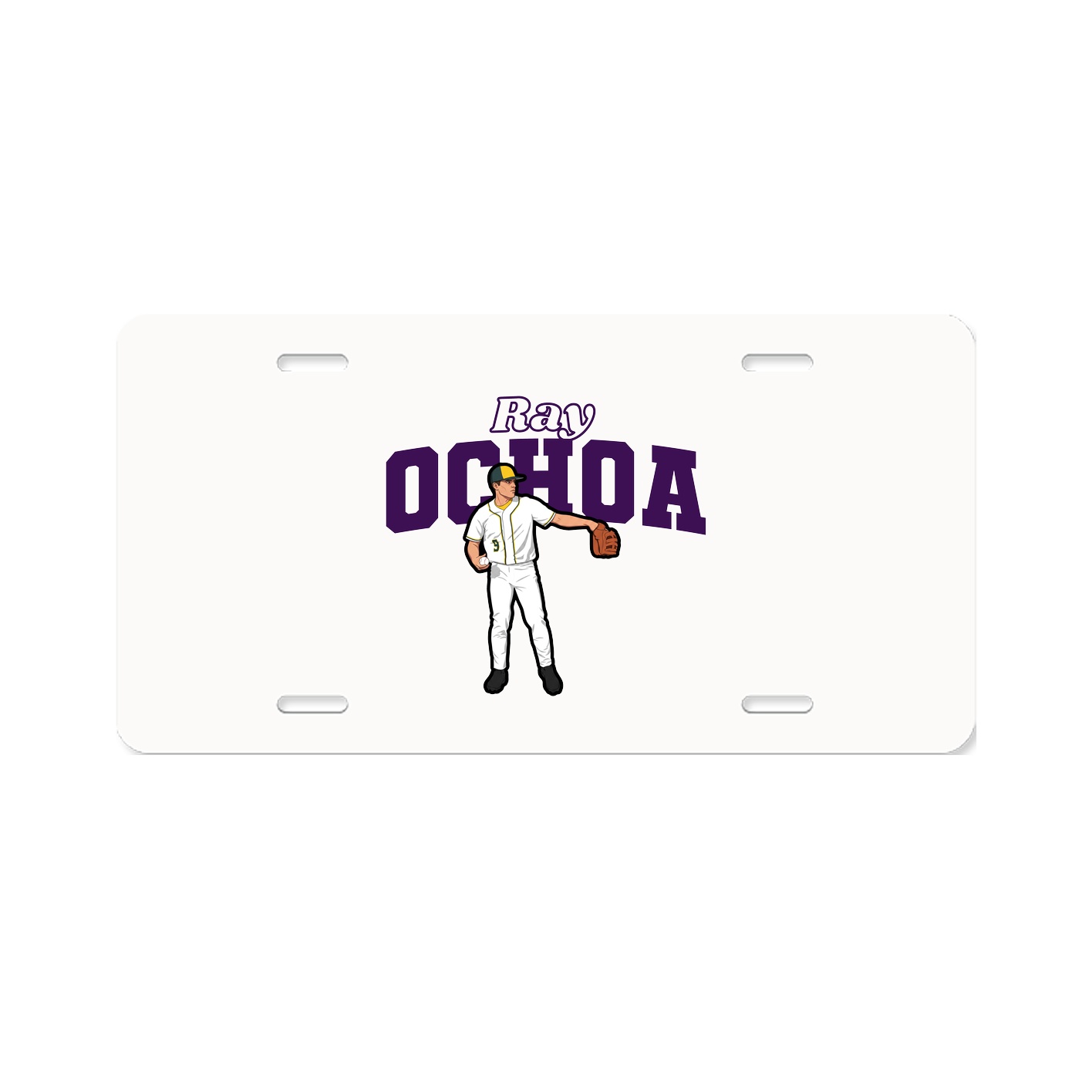 License Plate — Name Arch in Classic