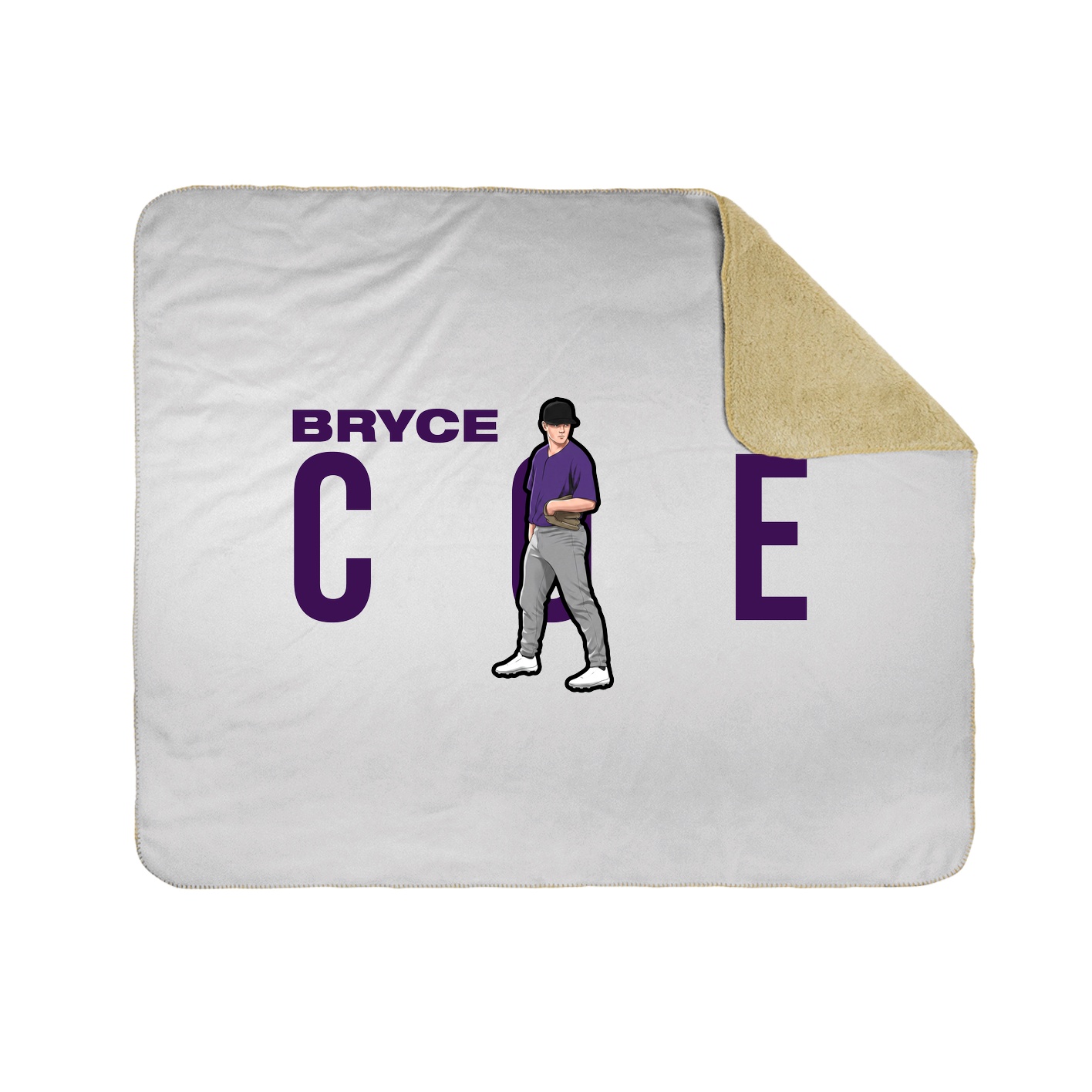 Throw Blanket — Player Name in White