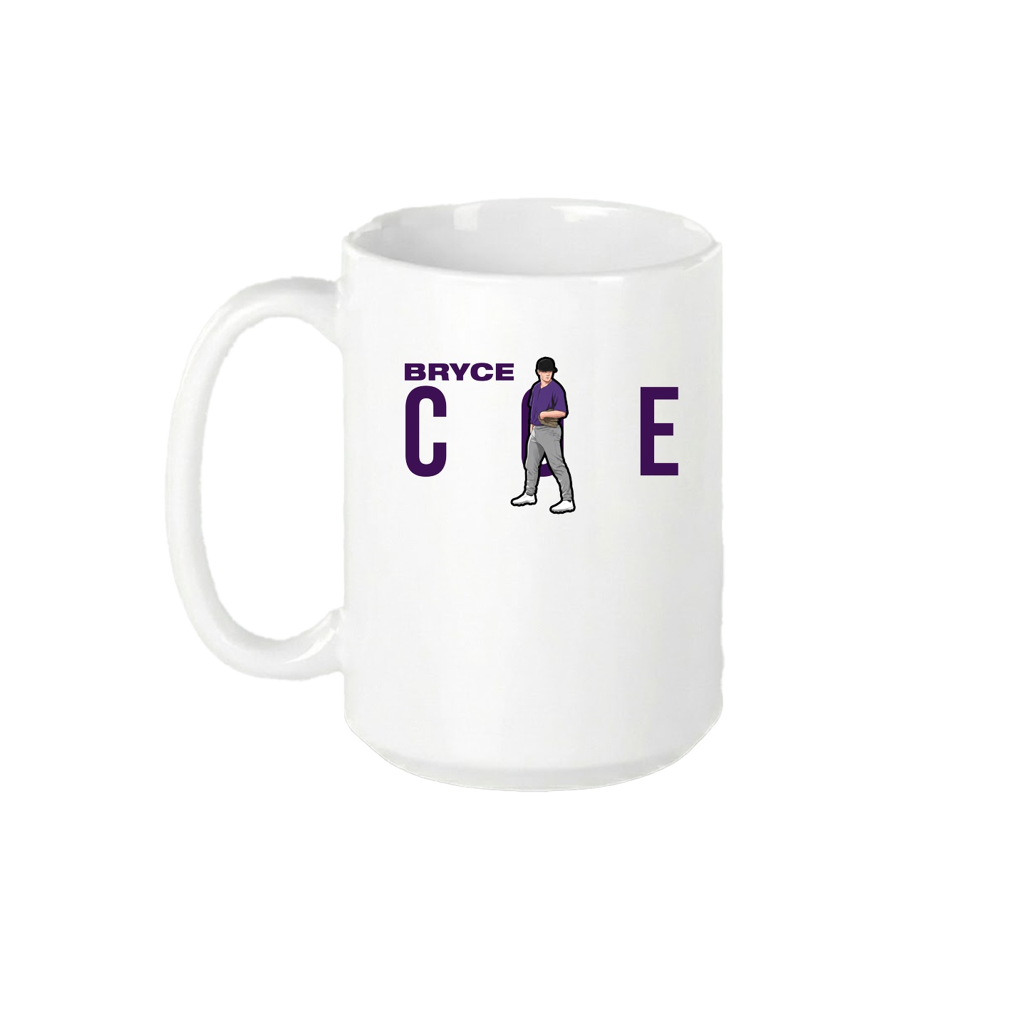 15oz Coffee Mug — Player Name in White