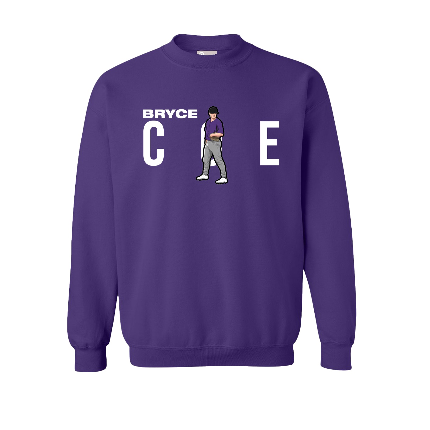 Fleece Crew — Player Name in Purple