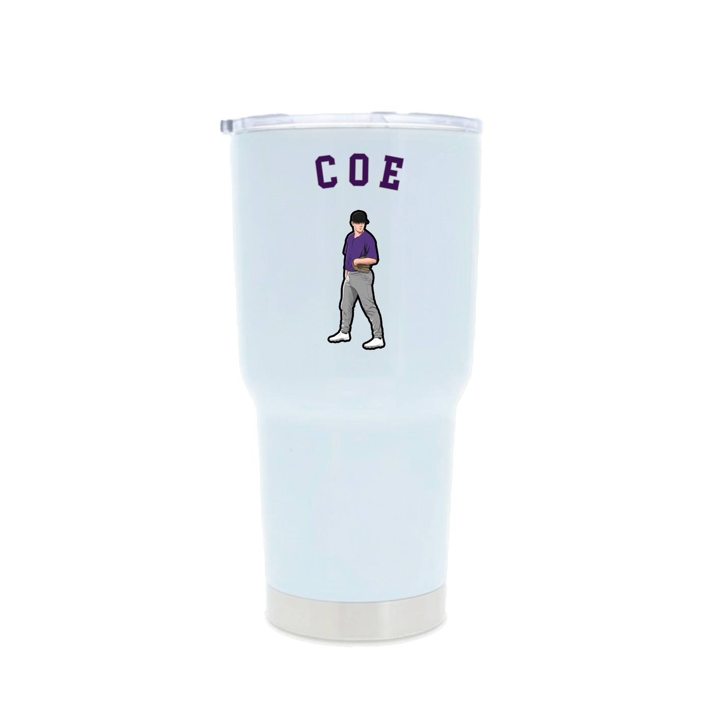 30oz Stainless Steel Tumbler — Shirsey Arch in White