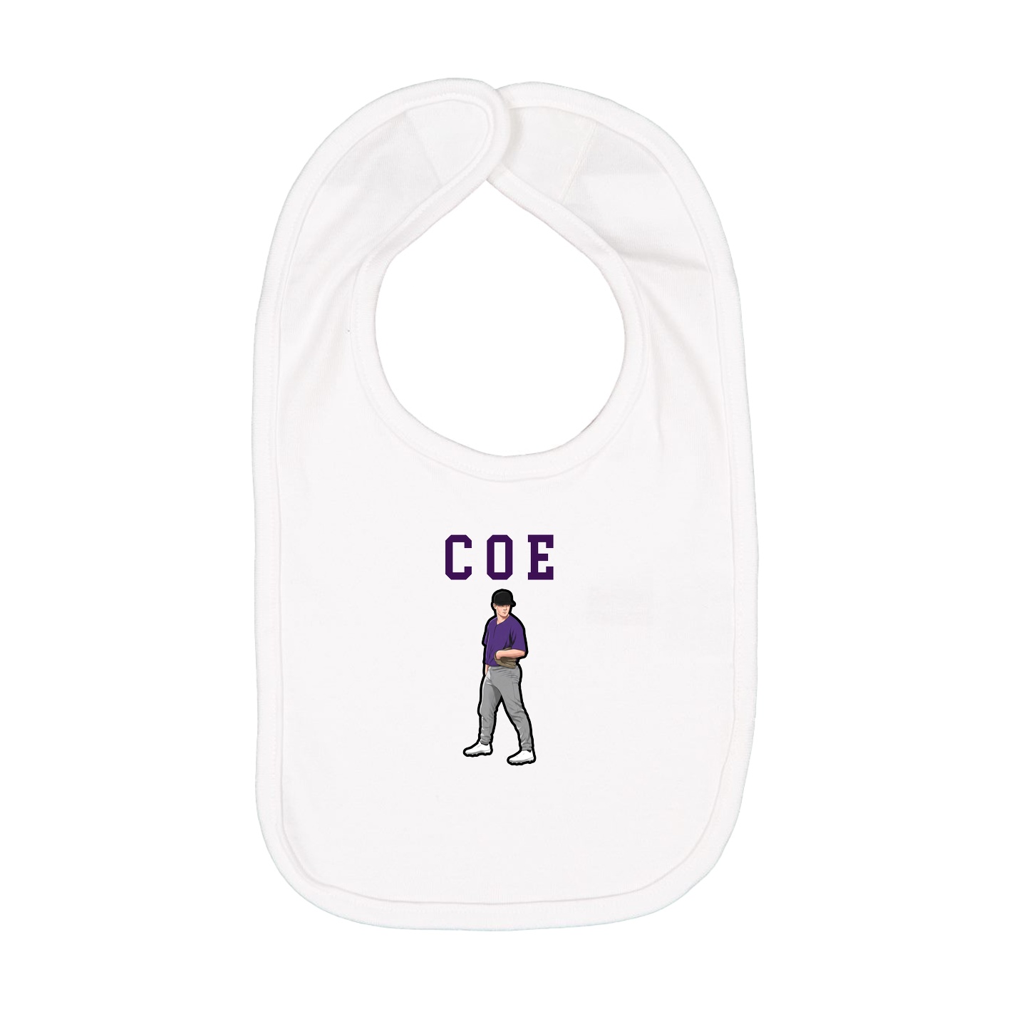 Infant Bib — Shirsey in White