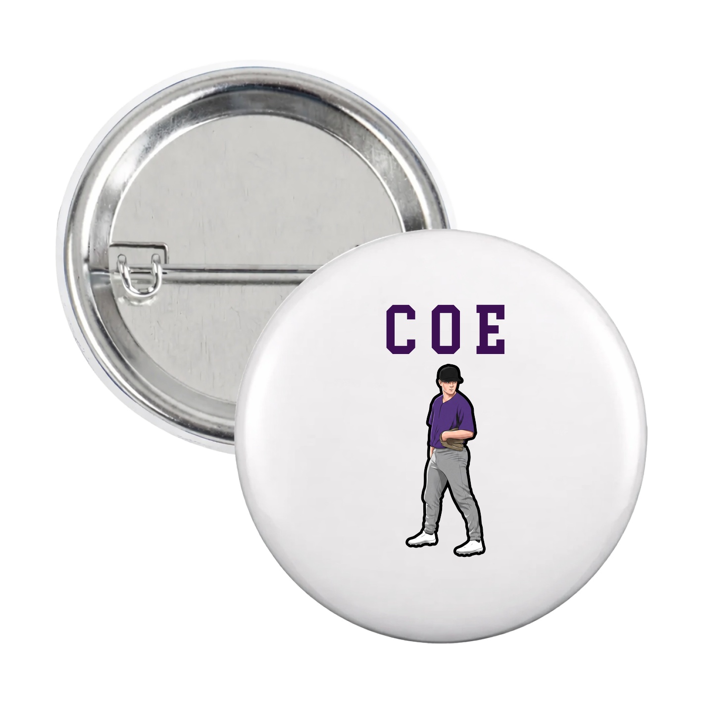 Game Day Button — Shirsey in White