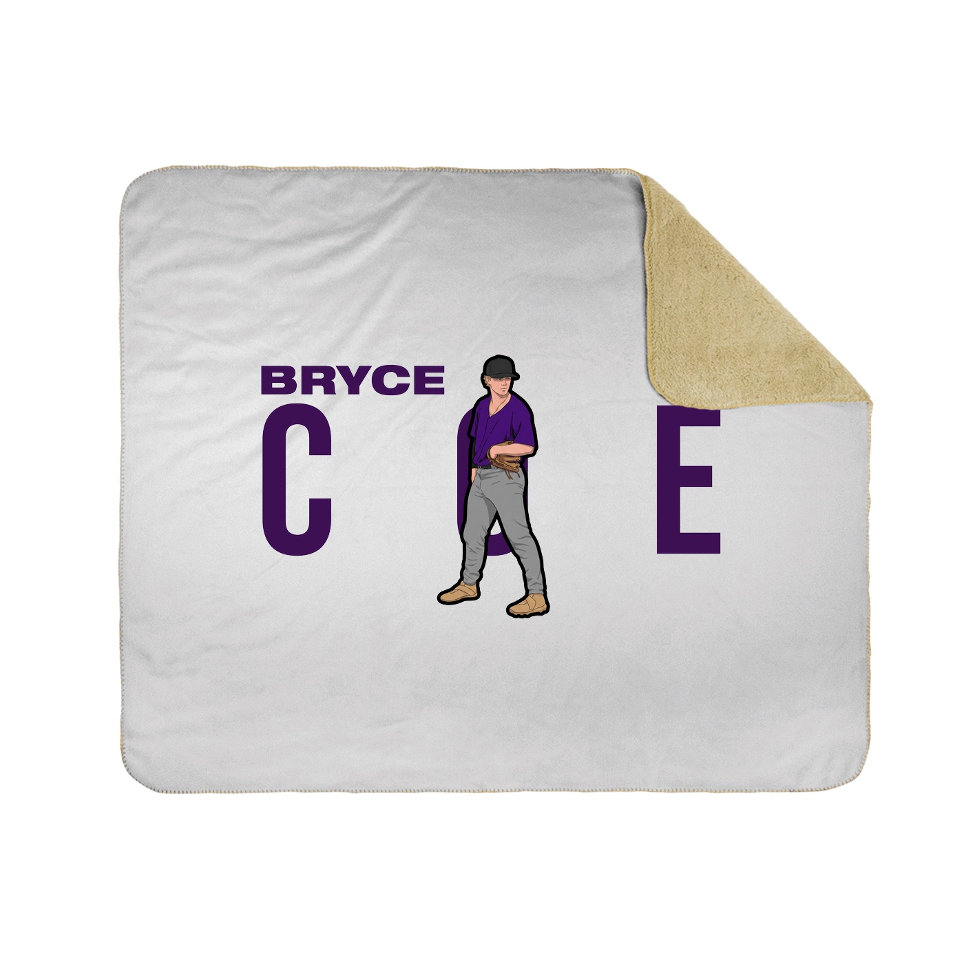 Throw Blanket — Player Name in White