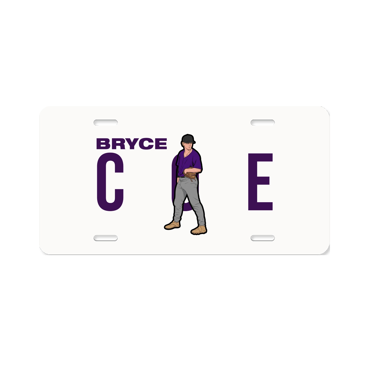 License Plate — Player Name in Classic
