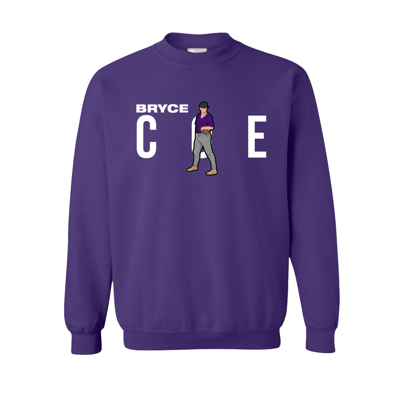 Fleece Crew — Player Name in Purple