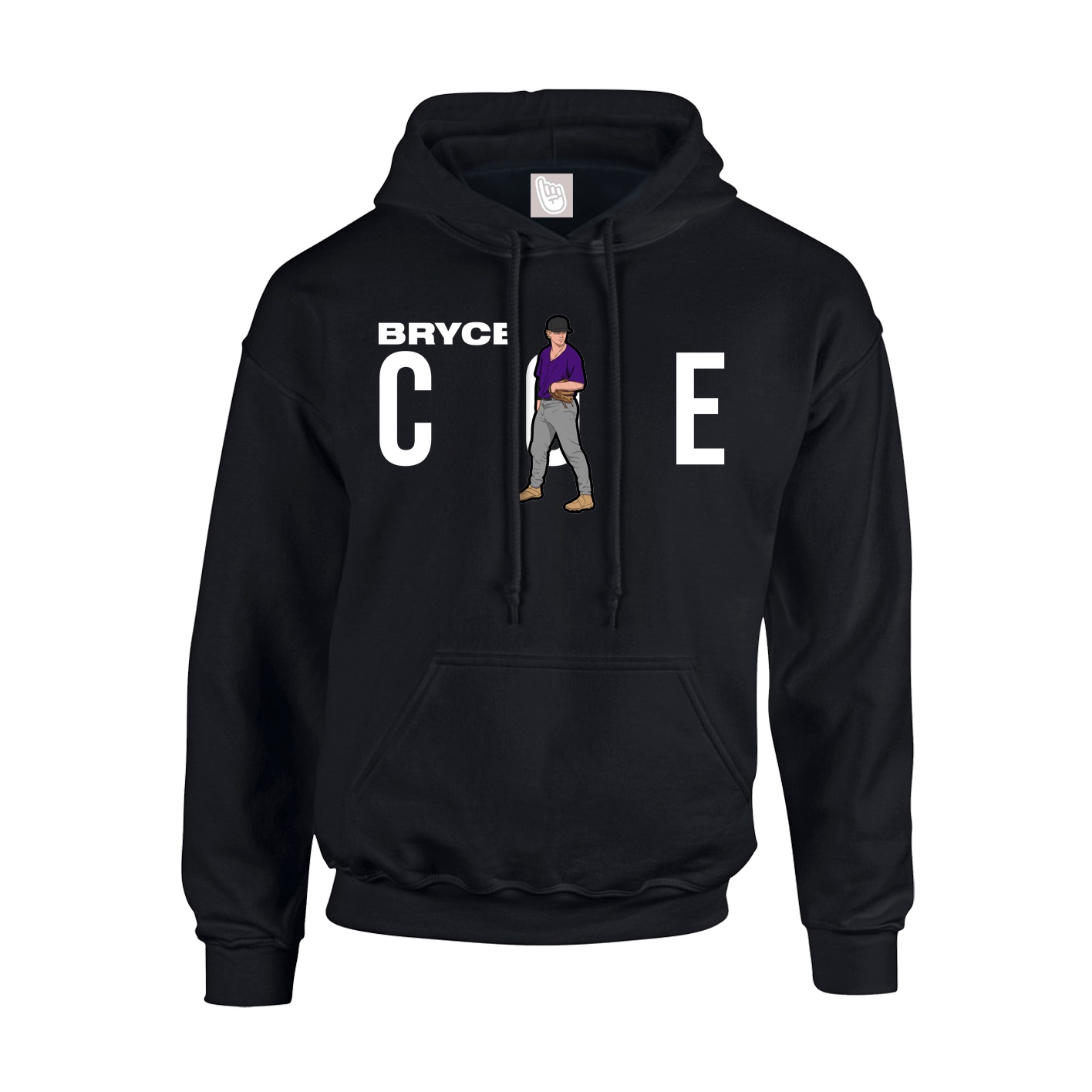 Youth Hoodie — Player Name in Black