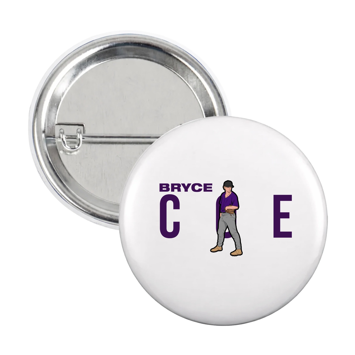 Game Day Button — Player Name in White