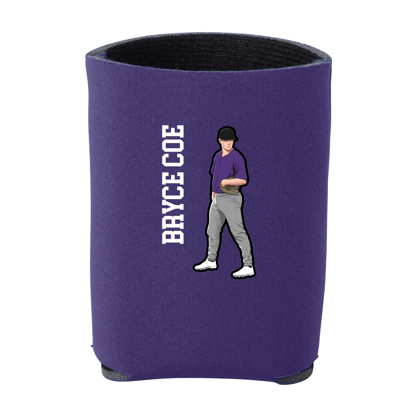 Can Holder — Name Vertical in Purple