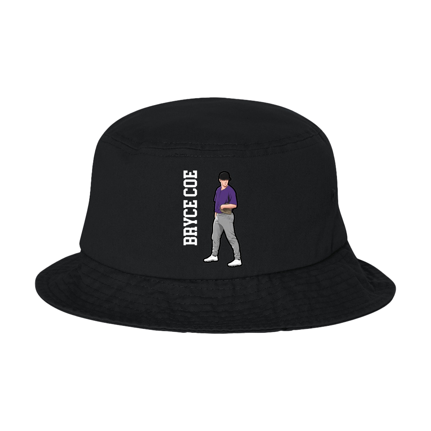 Bucket Cap — Name Vertical in Black