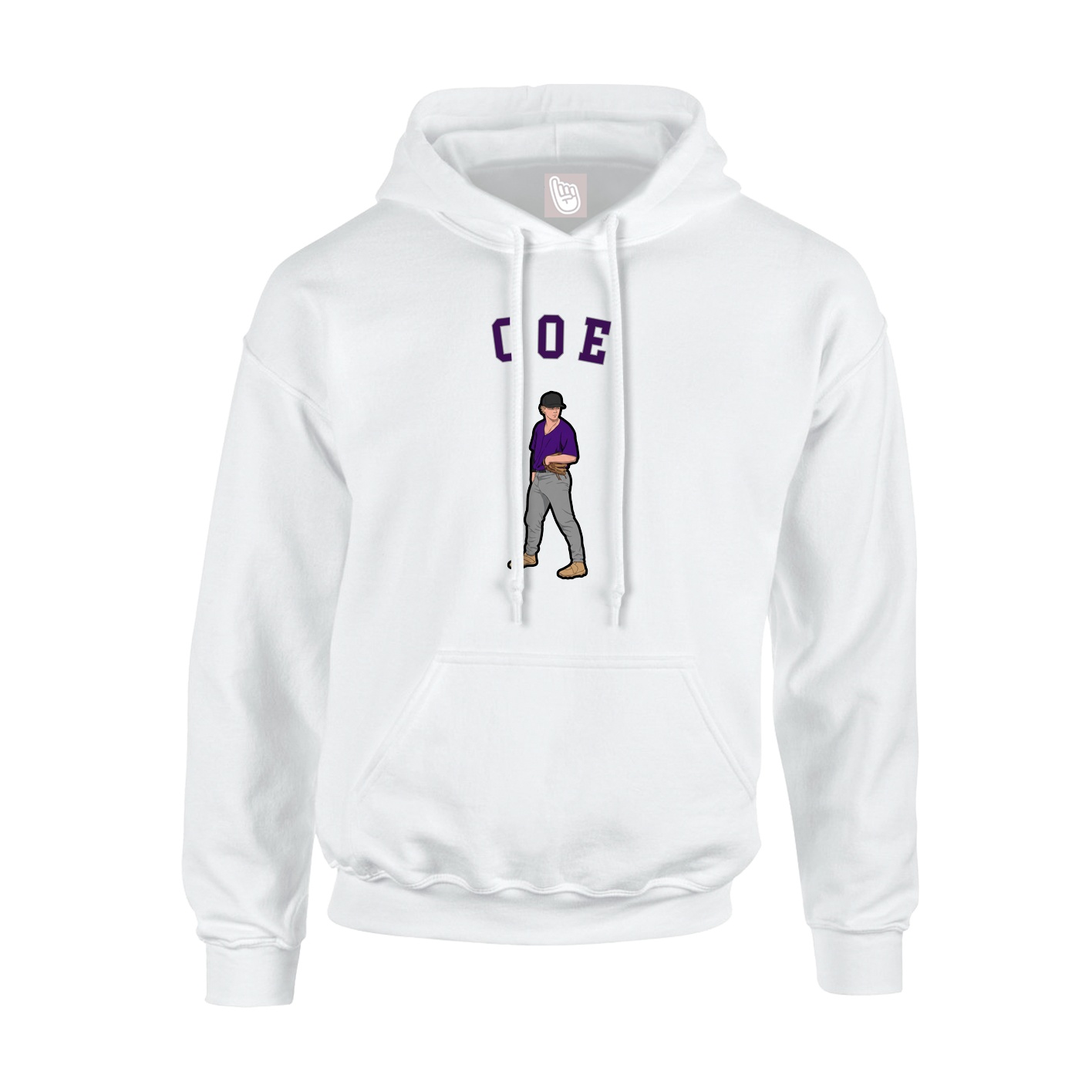 Youth Hoodie — Shirsey Arch in White